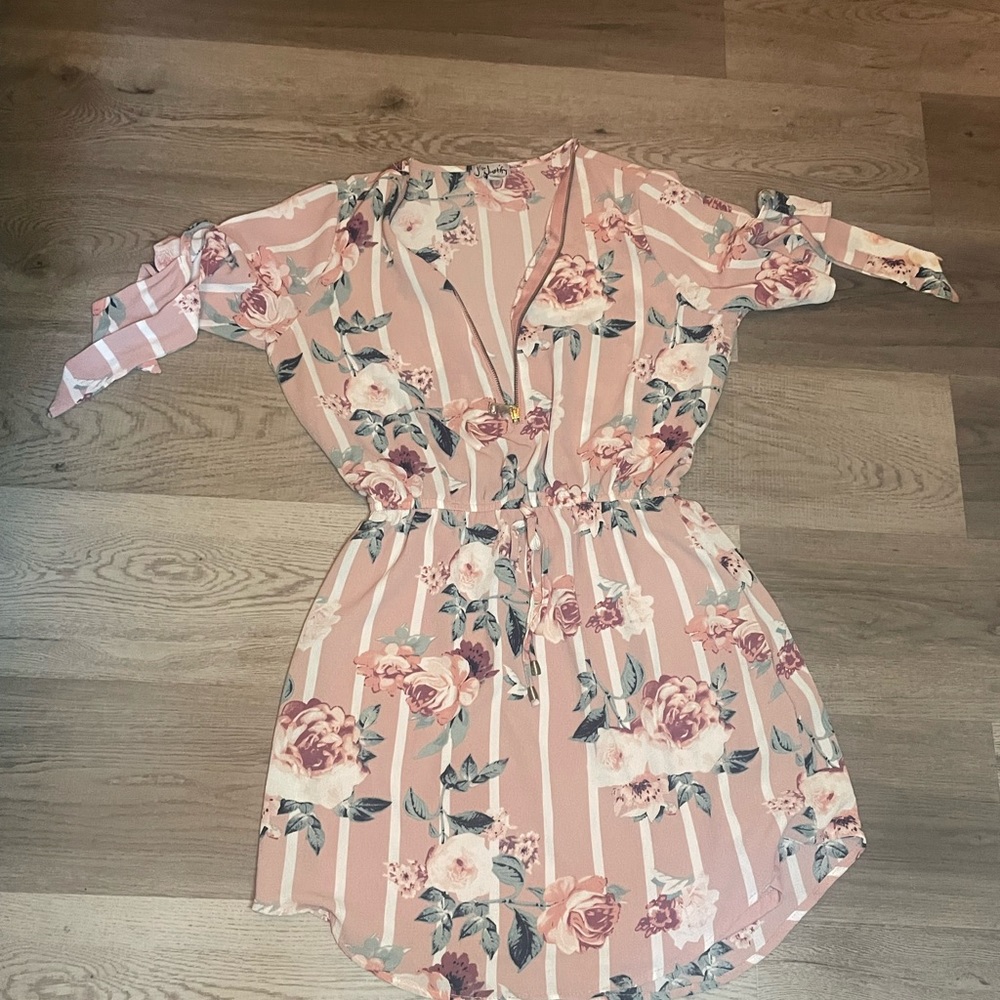 Baby pink flower dress